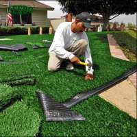 PE pile material colored landscape artificial synthetic grass